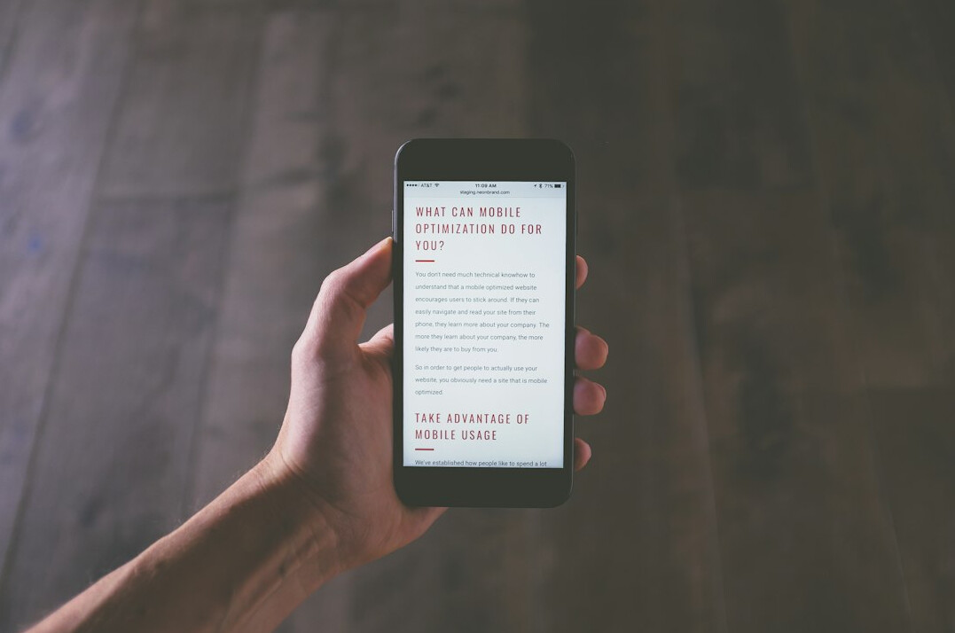 mobile app interface