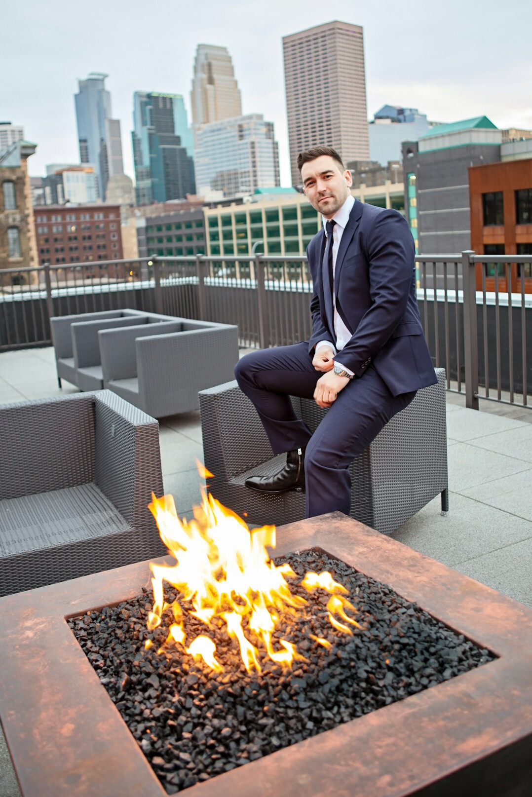 Portrait of a Chinese-Singaporean insurance executive