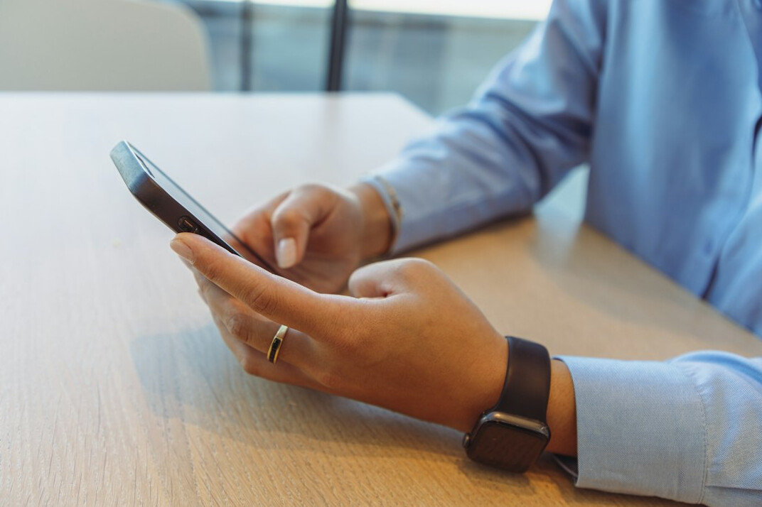 customer using insurance app